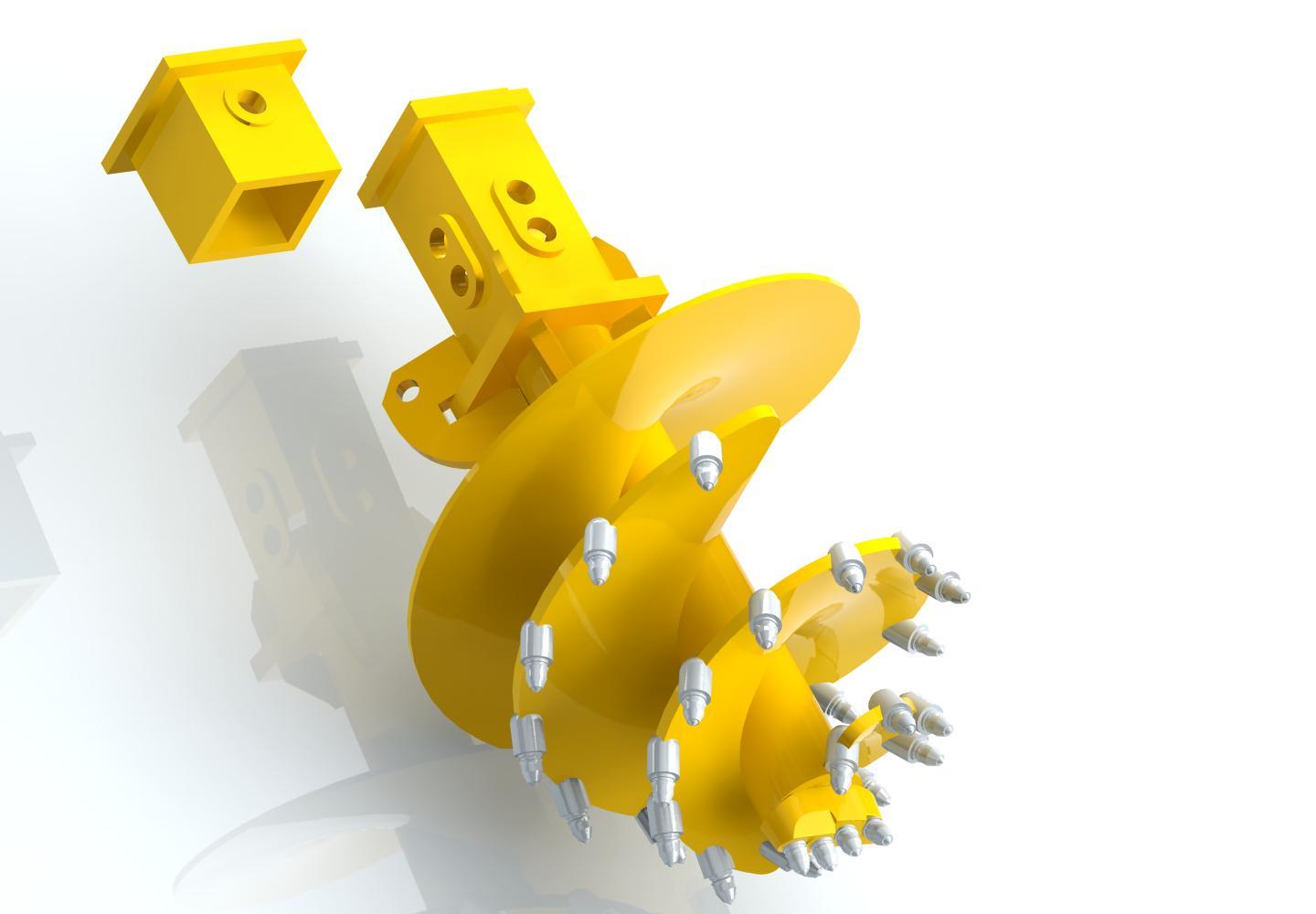 Rotary rig drilling bucket auger with bullet teeth DRILLSTAR