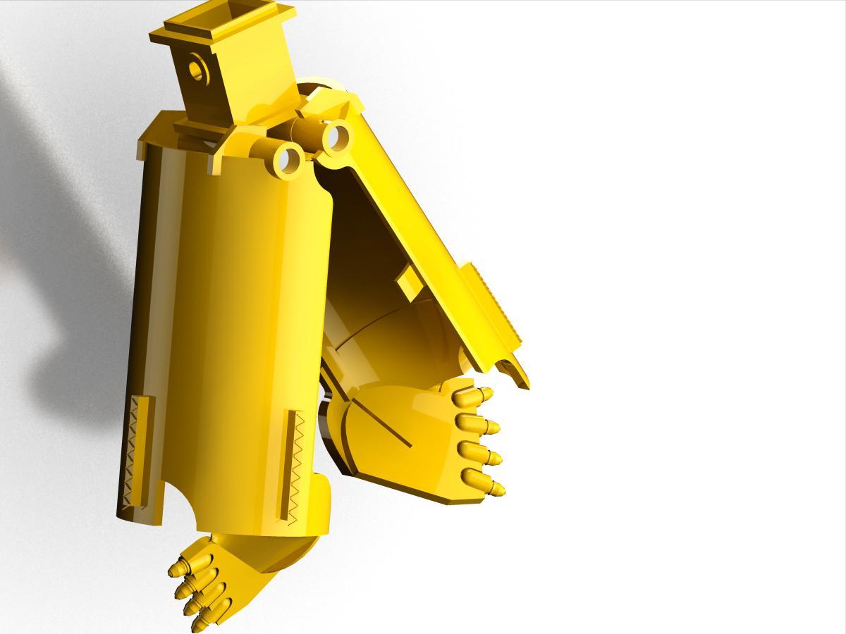 Rotary rig drilling bucket auger with bullet teeth DRILLSTAR